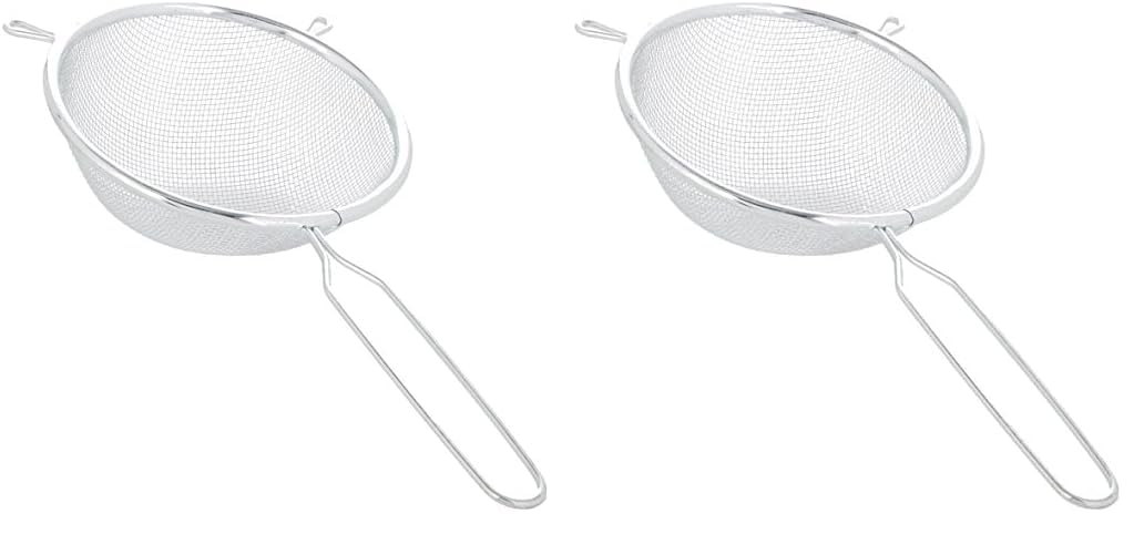 Chef Aid Metal Strainer, 12 cm Diameter (Pack of 2)