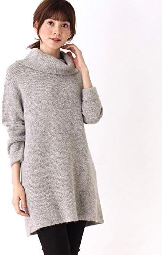 Amazon ハッシュアッシュ Hushush 起毛ストレッチワンピ 03 L グレー 012 ワンピース チュニック 通販