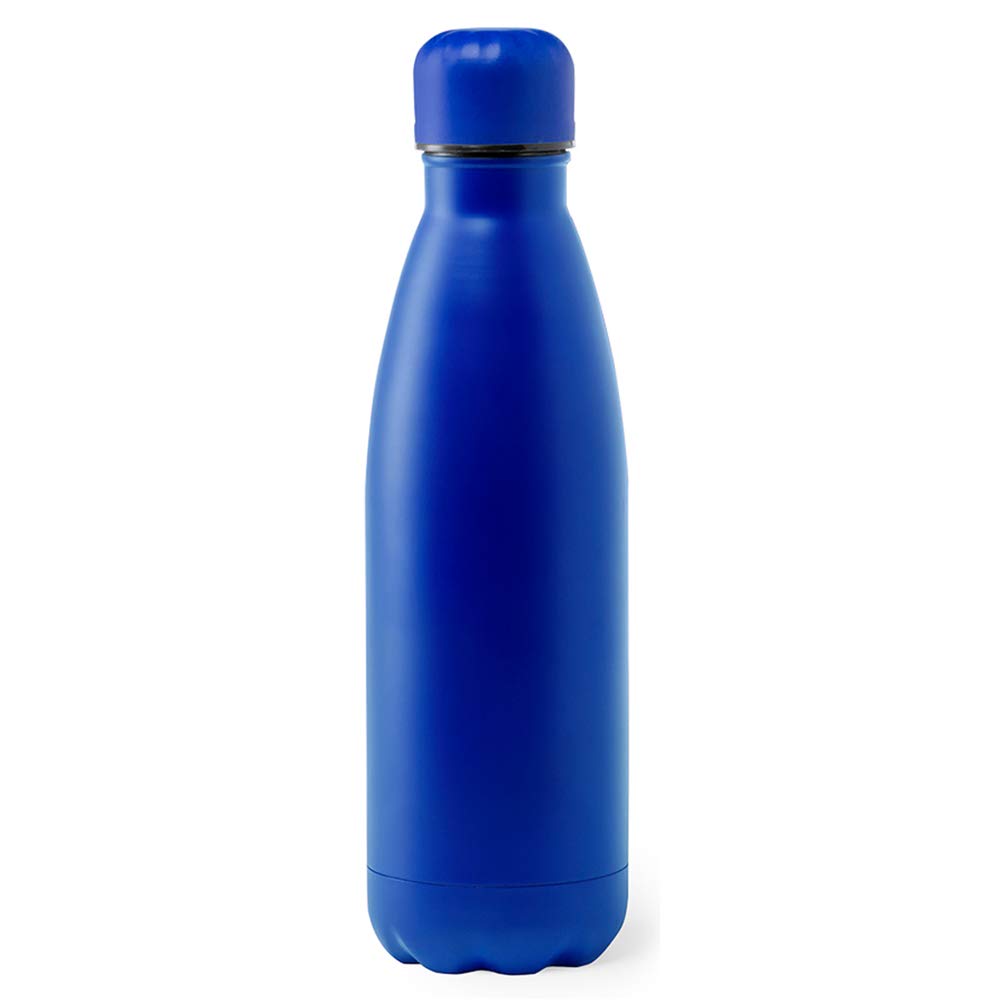 eBuyGB Metal Water Bottle 790ml Stainless Steel Leakproof Drinks Bottle Reusable BPA Free Matt Water Bottles - Travel Cup for School, Gym, Outdoor, Yoga & Sports - Blue (Pack of 1)