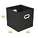 MaidMAX Storage Bins 12x12x12, for Home Organization and Storage, Toy Storage Cube, Closet Organizers and Storage, with Dual Plastic Handles, Black, Set of 6