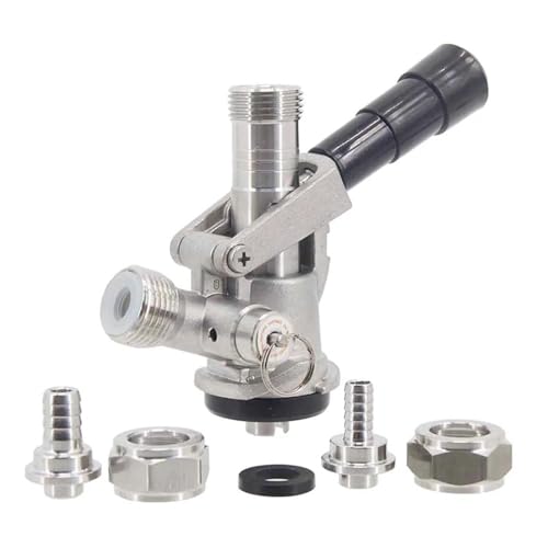 1pcs Stainless Steel 304 Keg Beer Tap Keg Coupler With PRV Type S/D Low Profile Craft Beer Commercial Keg Coupler(Small)