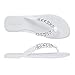 Women's Vegan Jeweled Adorn Flat Jelly Sandals
