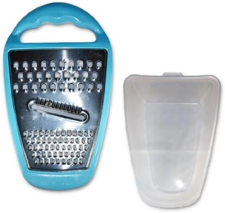"Brights" Food Grater With Plastic Container Tray Handy Utensil for Kitchen Use