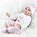 TraveT Art Dolls Realistic Lifelike Newborn Silicone Vinyl Reborn Gift Baby Dolls Handmade Full Body