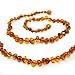 The Art of Cure Baltic Amber Teething Necklace for Baby - Anti-inflammatory - Honey