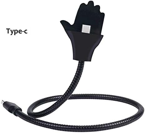 Grizack 1 Pcs Flexible Phone Holder Lazy Bracket Stand-up Phone USB Charging Cable