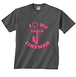 I Love Heart My Lineman Electrical Line Worker PLT T-Shirt