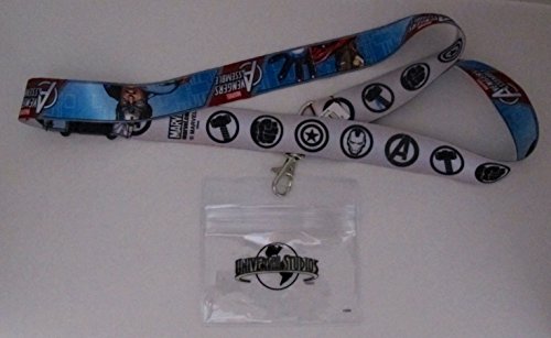 NEW Universal Studios Marvel Avengers Assemble Lanyard Keychain with Clip