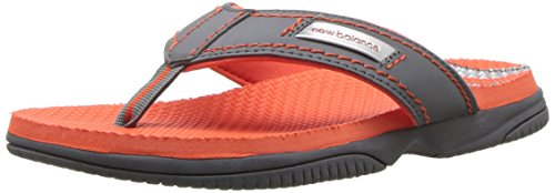 New balance unisex-kids mojo thong flip-flop, grey/oran…