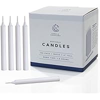 Chime Candles for Spells, Rituals, Birthday Party Congregation (100, White)