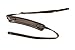 Walker & Williams C-18-BRN Vintage Style Guitar Strap In Premium Dark Brown Leather Extra Long Up To 61
