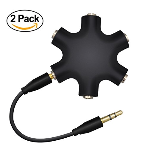 Xmanx2 pack replacement 6-way hub headphone splitter st…