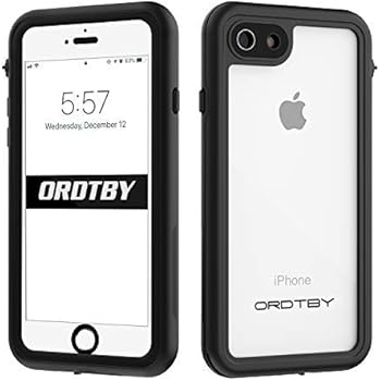 ORDTBY iPhone 7/8 Waterproof Case, Underwater Full Sealed Cover IP68 Certified for Waterproof Snowproof Shockproof and Dustproof Case for iPhone 7/8 (Clear, 4.7inch)