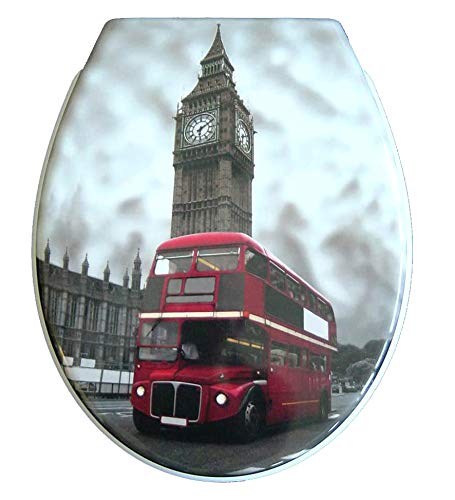 ADOB thermoset Toilet seat "Big Ben" with Soft-Close-Mechanism, Removable for Easy Cleaning, 59888