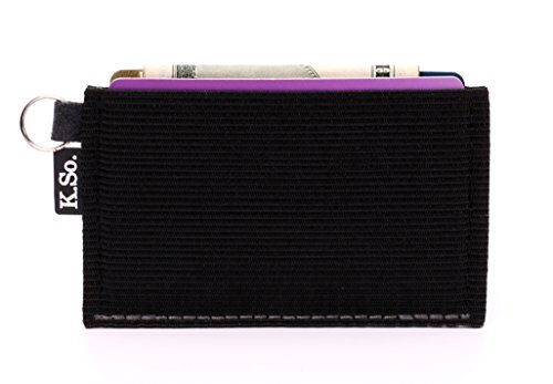 Minimalist Small Wallet Card Holder — Minimal Slim Front Pocket Elastic Wallet for Men & Women (Ultraz Grey Broken)