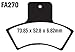 EBC Brakes FA270R Disc Brake Pad Set