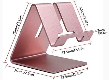 Universal Phone Stand, Pure Aluminium Desktop Phone Dock Cradle Holder Compatible with iPhone 12, Mini, Pro Max - Image 3
