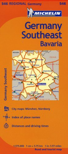 Michelin Germany Southeast Map 546 (Maps/Regional (Michelin))