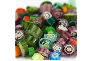 3bags/lot Frit Millefiori Glass & Millefiori Glass Bead Making in Microwave Kiln