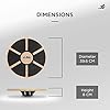 JLL® Wooden Balance Board, ANTI SLIP SURFACE, Exercise Fitness Workout Rehabilitation Training Exercise Wobble Board