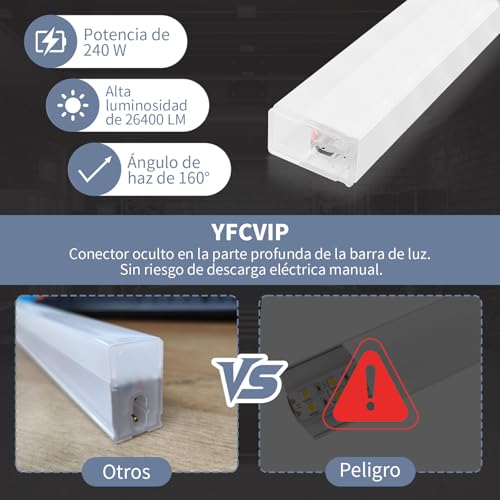 Luces Led Hexagonales, 6500 K Luz Led Hexagonal Luces de Panal, sLuz Lámpara de Techo para Cochera | Gimnasio | Garaje | Almacén | Sótano (5PCS-41CM)