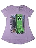 Minecraft Girls Creeper Back Seam Tee