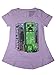 Minecraft Girls Creeper Back Seam Tee