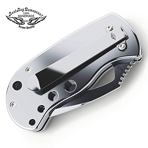 Best.Buy.Damascus1 Pocket knife 440c Steel Folding Knife Pocket knife