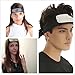 Naruto Leaf Village Headband and Anti Leaf Village Headband 2 Pack Perfect for Ninja-Themed Costume,Cosplay Black