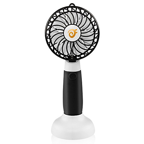 Click Here to See More Images D-FantiX DF-190 Rechargeable Portable Fan, Small USB Desk Fan Personal Handheld Fan for Office, Home, Travel and Outdoor (Black)