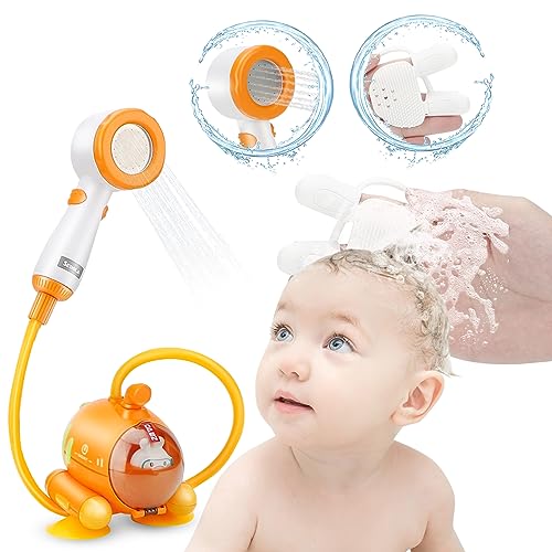 Bath Toys Electric Radish Submarine Baby Bath Shower Head Sprayer, Water Toys for Babies ...