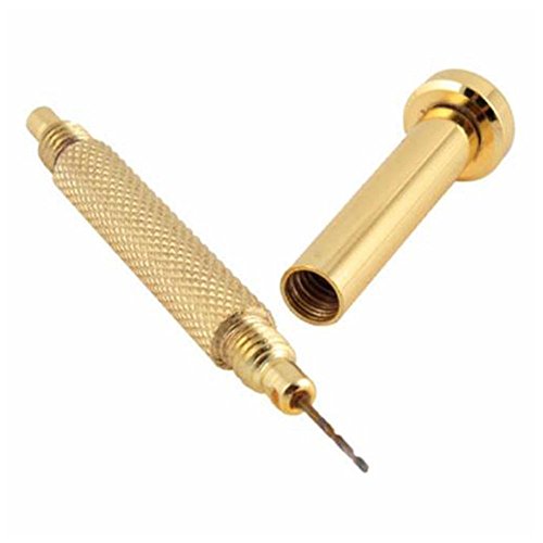 image for Golden Metal Pierce Twist Nail Art Piercing Drill Hole Hand Drill Dang