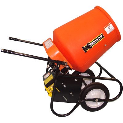 Kushlan Products 350GAS Unassembled Wheel Barrow Cement Mixer