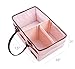 Farber Baby Diaper Caddy Organizer | Large Baby Diaper Organizer Portable Storage Basket for Baby Needs | Nursery Changing Table Storage Bin and Car Organizer for Diapers and Baby Wipes (Pink)