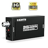 HDMI to SDI, ABLEWE HDMI to SDI Video Converter BNC SDI/HD-SDI/3G-SDI Adapter Support 1080P for Camera Home Theater