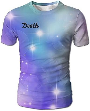 3D Print Death Theme Label Men's Color Quick-Drying Exercise Sport Short Sleeve