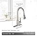 AguaStella AS51BN Brushed Nickel Kitchen Sink Faucet with Pull Down Sprayer Single Handle with Deck Plate