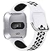 XIMU Sport Bands Compatible with Fitbit Versa/Versa 2 / Versa Lite, Soft Silicone Waterproof Breathable Sport Watch Strap Replacement Wristband Accessories Women Man for Versa Smart Watch