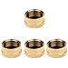 EDUPET MonkeyJack 4 Pieces Solid Brass Cap 1 LB Propane Bottle Small Gas Tank Cylinder Protect Cap