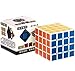 Shengshou Professional 4x4x4 6.3cm 6 Colors Gloosy Sticker Puzzle Speed Magic Cube - White
