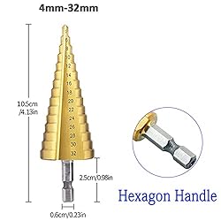 HSS 4241 Cobalt Multiple Hole 50 Sizes Step Drill