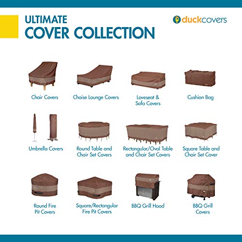 Duck Covers Ultimate Waterproof 86 Inch Patio Chaise Lounge Chair Cover