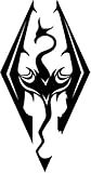 Skyrim Dragon Video Game Vinyl Graphic Car Truck Windows Decor Decal Sticker - Die cut vinyl decal for windows, cars, trucks, tool boxes, laptops, MacBook - virtually any hard, smooth surface