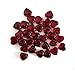 Red Glass Hearts, One Inch, One Pound, 32 Pieces