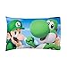 Fun Character Pillow Mario Kingdom Kids Boys Pillowcase Microfiber Cotton Standard Size