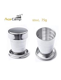 AceCamp Llavero telescópico de acero inoxidable, p