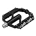 FOOKER Bike Pedals Non-Slip Aluminum Alloy MTB Mountain Bike Pedals 3 Bearing 9/16