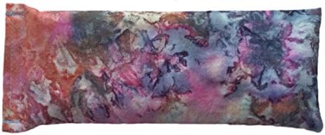 Eye Pillow-Rainbow. Cotton Batik Fabric. Eucalyptus. Refill drops included.