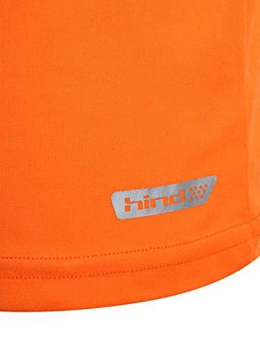 Hind Boys 4-Piece Matching Performance Athletic Shirt and Short Sets, Heather Grey/Orange, Size 3T