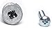 CONFAST Zinc Self-Drilling Drywall/Hollow-Wall Anchor Kit with Screws, 200 Pieces (100 Anchors+100 Screws) Includes #8 Anchors with Screws (Metal)
